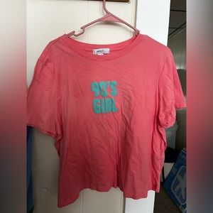 Forever 21 cropped "90's girl" tshirt